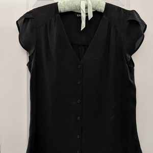 Express Black button down